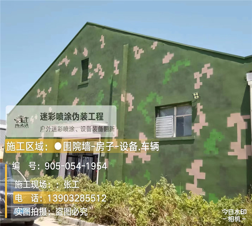开州外墙数码迷彩漆施工报价清单（100㎡标准墙面测算）